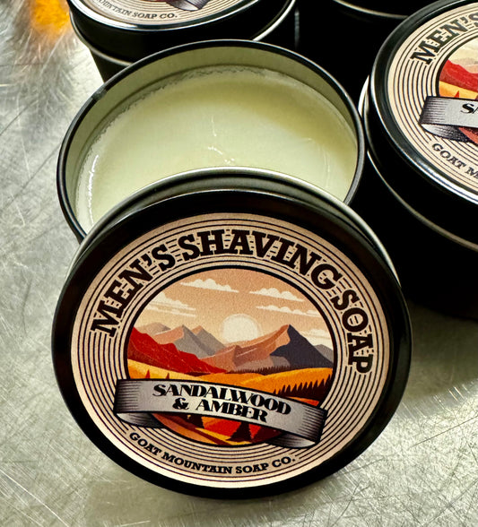 Sandalwood & Amber Shaving Soap