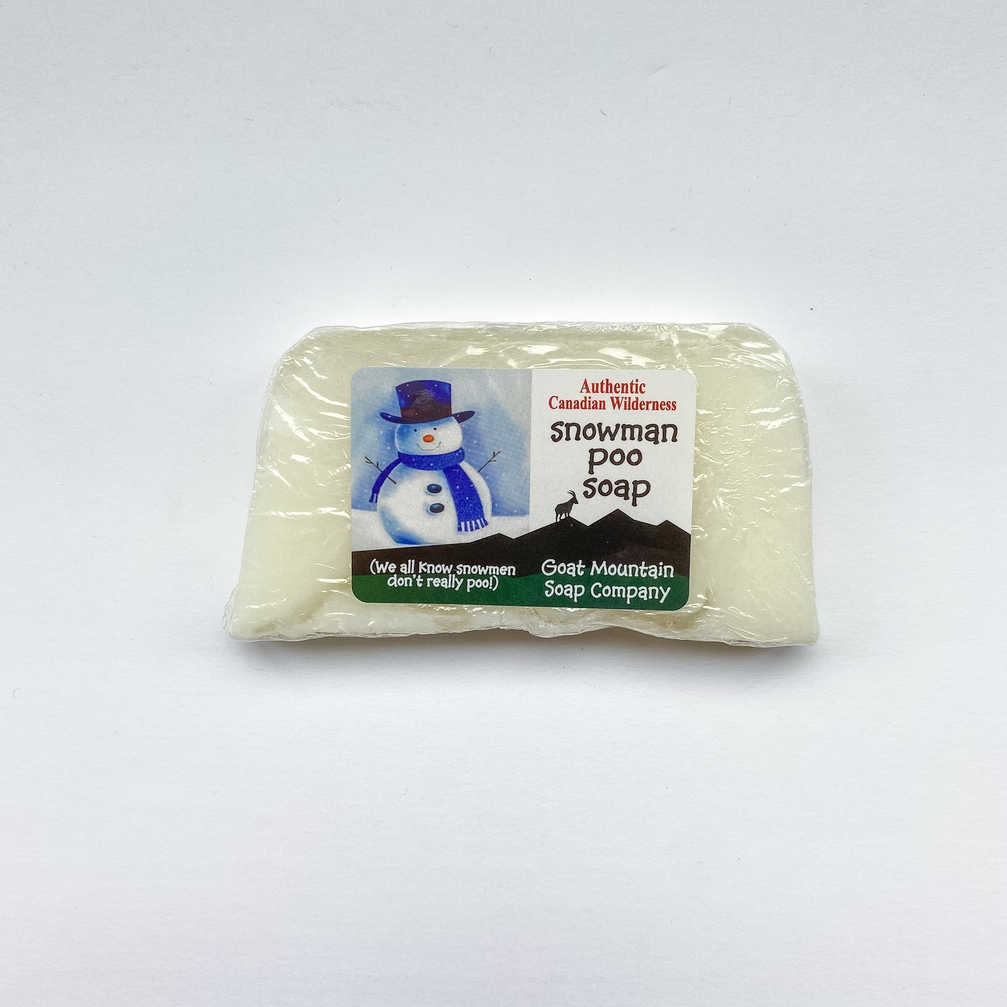 Snowman Poo Soap (no colour, no fragrance)